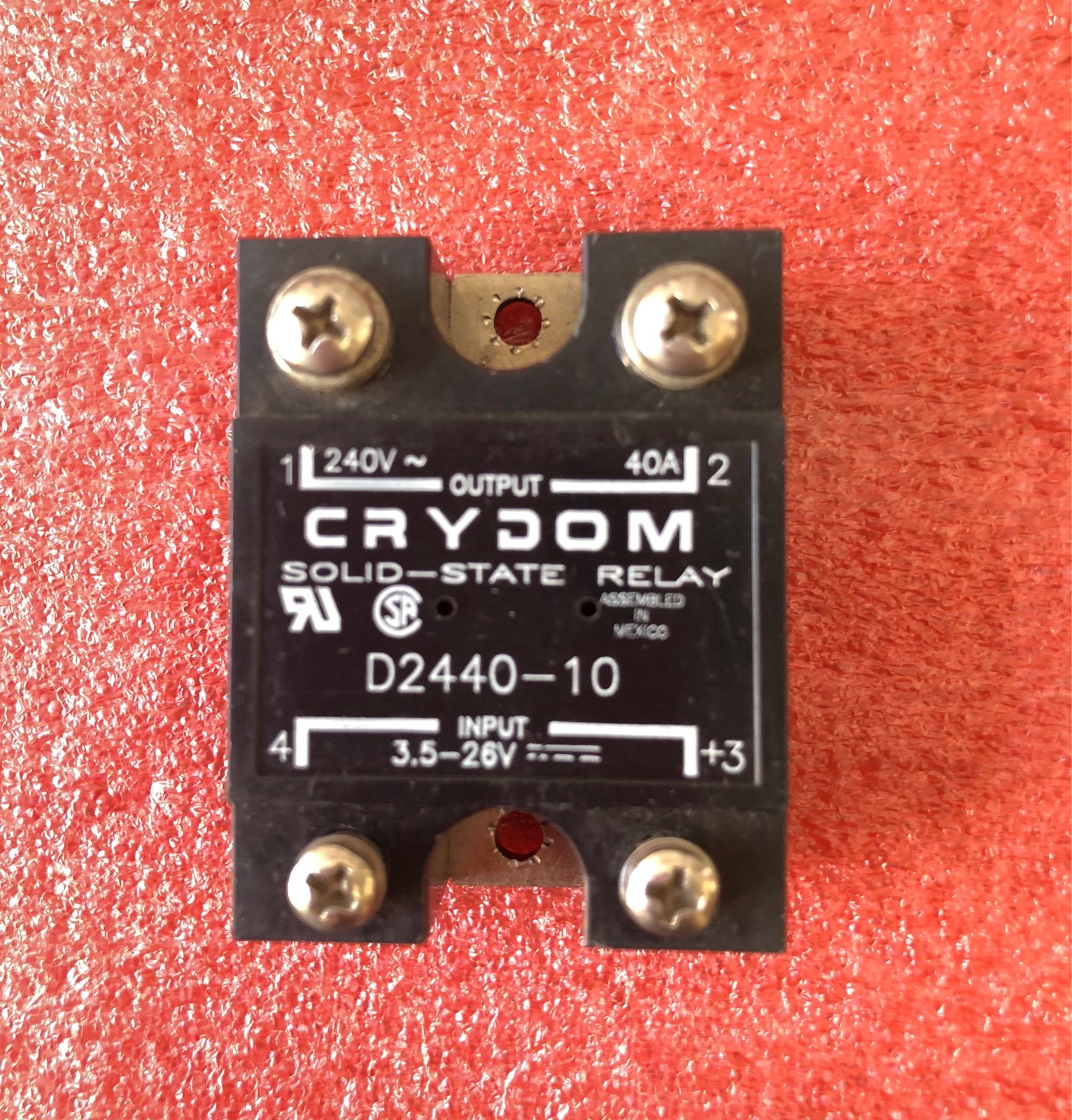 U.S. Express CRYDOM solid state relay D2440-10 240V 40A disassembled parts picture physical shooting