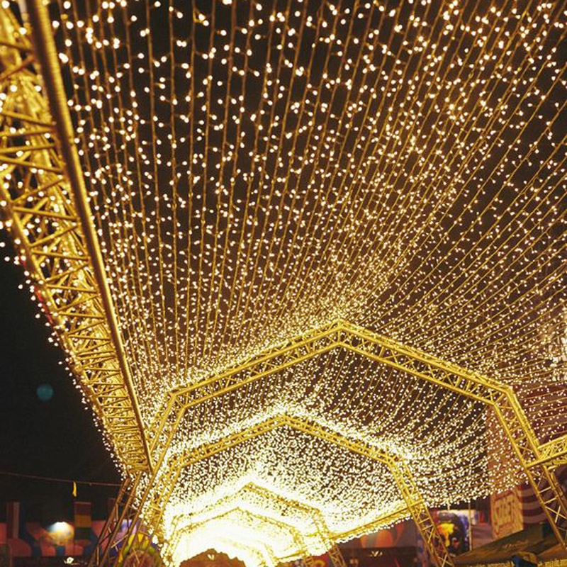 Outdoor LED lantern flashing light string waterproof hanging light small bulb balcony light string arrangement home garden decorative light