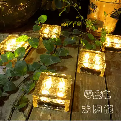 Solar lantern outdoor waterproof decorative light creative night light atmosphere lamp household courtyard floor tile balcony layout