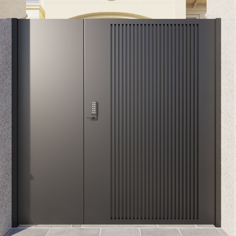 Home villa courtyard door rural outdoor anti-rust iron gate garden yard door hundred leaf mother anti-theft door custom