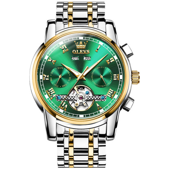 Green Water Ghost genuine Swiss famous brand watch men's mechanical watch fully automatic watch men's top ten business brands