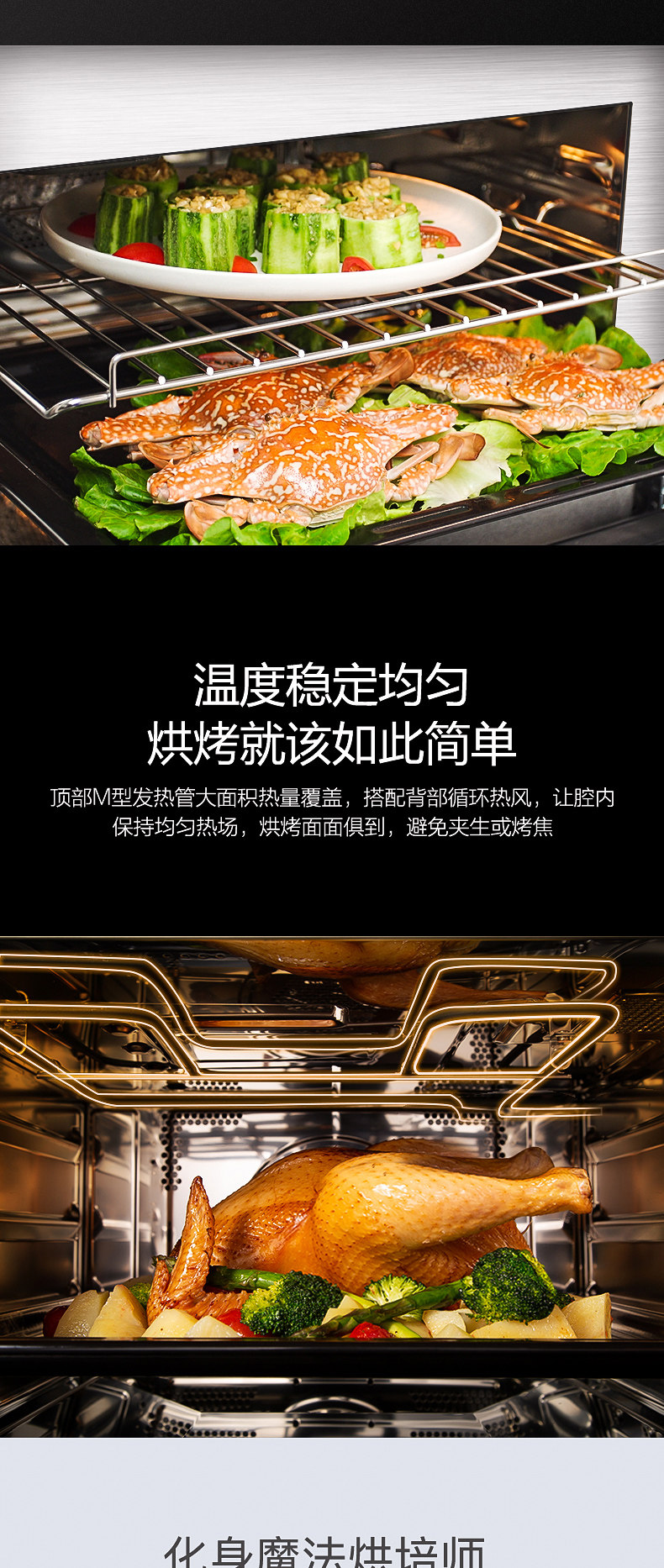美的 TQN34FBJ-SA 嵌入式 蒸烤箱一体机 图3