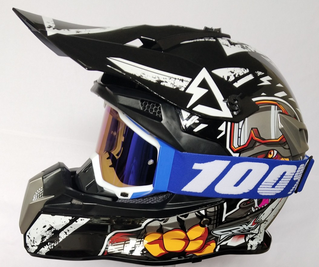 Locomotive Safety Helmet Locomotive Professional Rally Off-Road Hard Hat Mountaineer Racing Downhill Helmet Men's and Women's Four Seasons Full Helmet