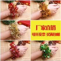 Kindergarten Childrens Day Adult Square dance table props show love wrist flower Hand flower Hand decoration Rubber band