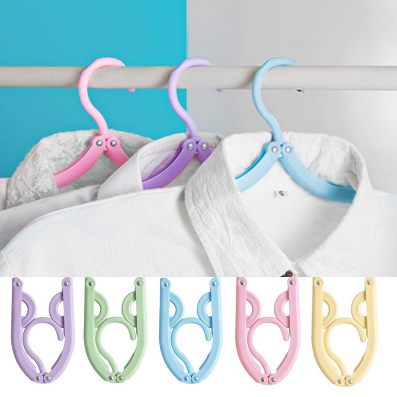 Travel passable clothes hanger multifunction portable clothing hanging clothes hanger travel travel on business with light-coloured clotheshorse single only