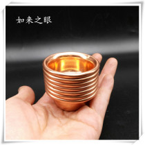 No. 5 pure red copper mini-type water supply bowl water supply cup diameter 5 cm 7 Tibetan Buddhist supplies