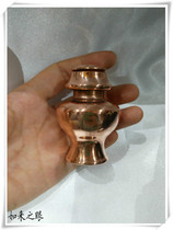 Super mini pure copper bottle red copper supply Tibetan Buddhist supplies Buddhist supplies Buddhism Hall ornaments pocket treasure bottle