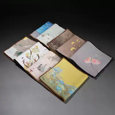 Tea towel absorbent thick cotton pot towel rag double-sided tablecloth dry tea mat Tea mat Tea ceremony accessories towel