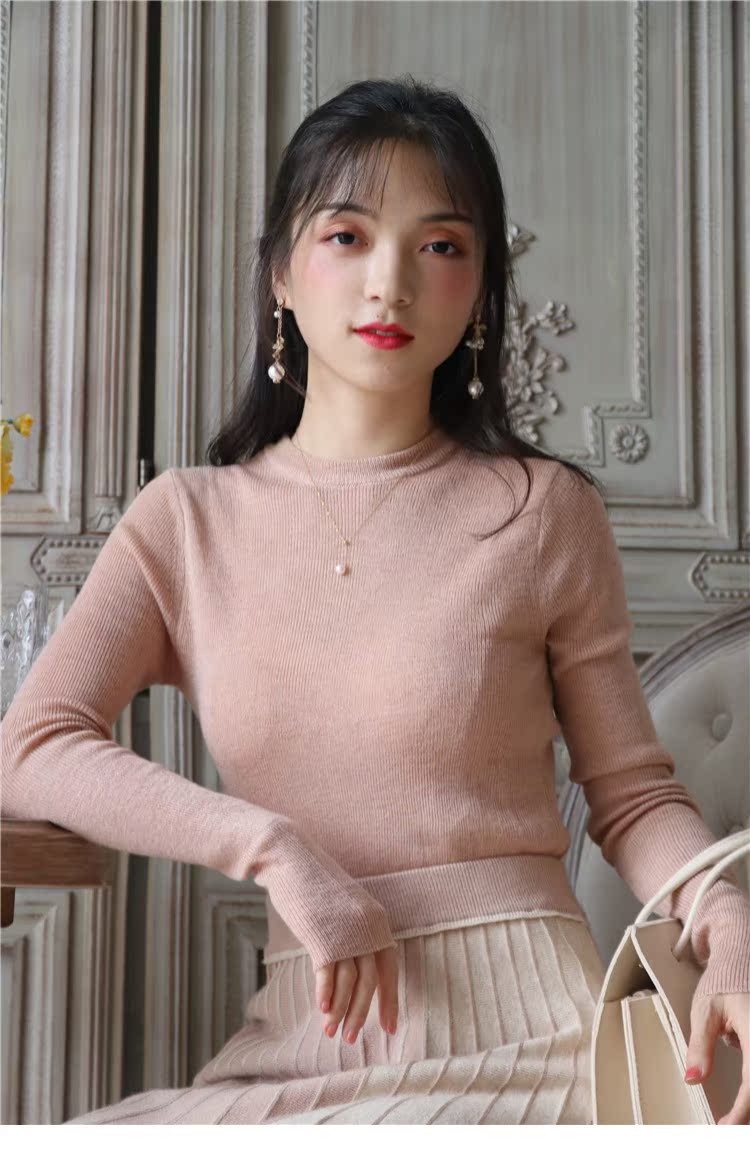 Thời gian để gặp gỡ Hoa Kỳ Áo len dài tay siêu mềm thân thiện với da với áo cashmere top 2018 thu đông hoang dã mới áo len nam