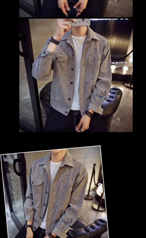 Mùa thu áo khoác nam mới áo khoác nam denim phiên bản Hàn Quốc của đồng phục bóng chày nhung tự trồng xu hướng đẹp trai trên quần áo áo khoác bomber nam cao cấp