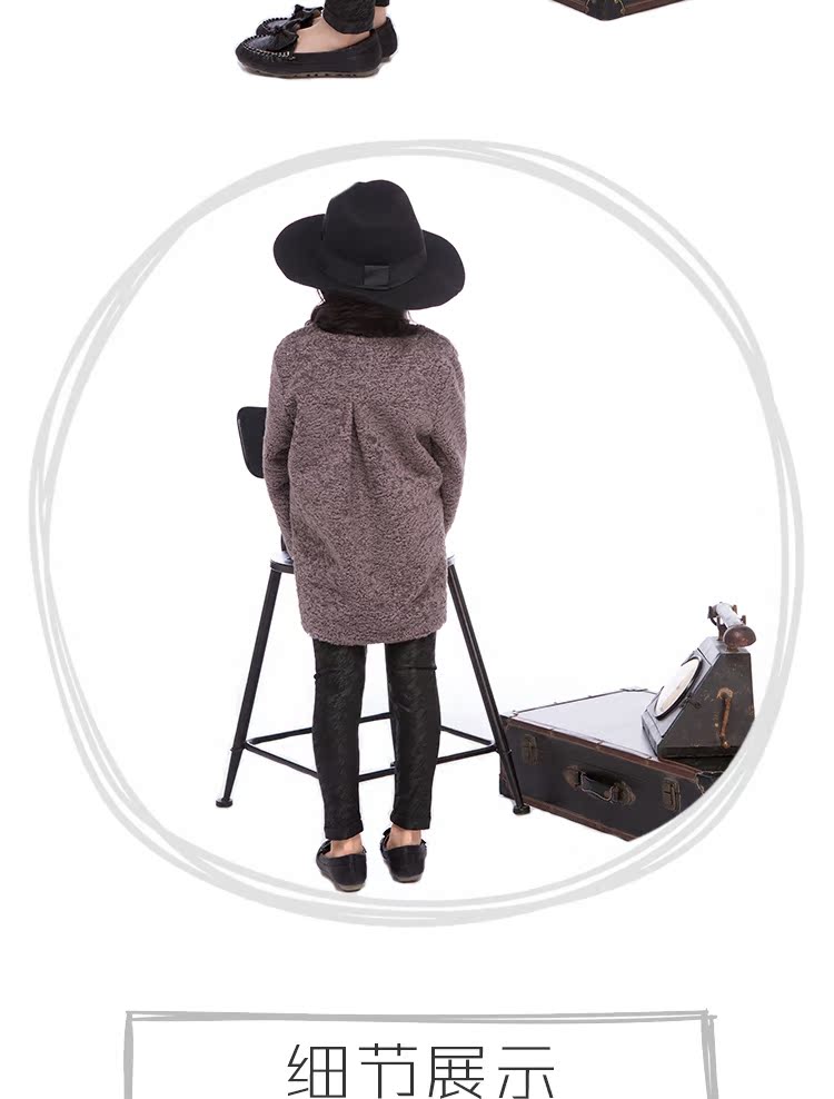 Manteau pour fille SC.ANNABELLE en laine - Ref 2162125 Image 17