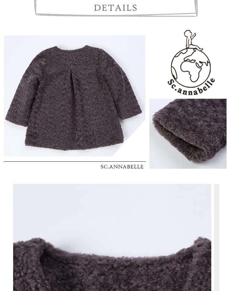 Manteau pour fille SC.ANNABELLE en laine - Ref 2162125 Image 18