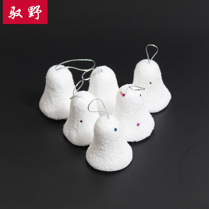 Christmas decorations props Christmas tree pendant foam Snow bell 6CM Scene Deco Snow Sul One pack of 6