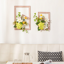 Creative photo frame simulation flower three-dimensional decoration living room wall hanging flower art home restaurant bedroom wall fake flower decoration
