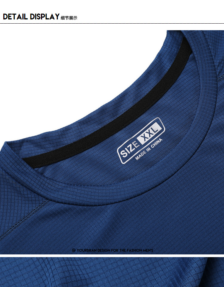 Thể thao phù hợp với ngắn tay khô nhanh T-Shirt nam giới và phụ nữ vài mùa hè quần áo chạy thể dục quần áo lỏng quần short mỏng quần yoga nam