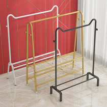 Simple hanger bedroom floor single lever Drying Rack Balcony Clotheshorse Indoor Hang Hanger Home Sunning Racks
