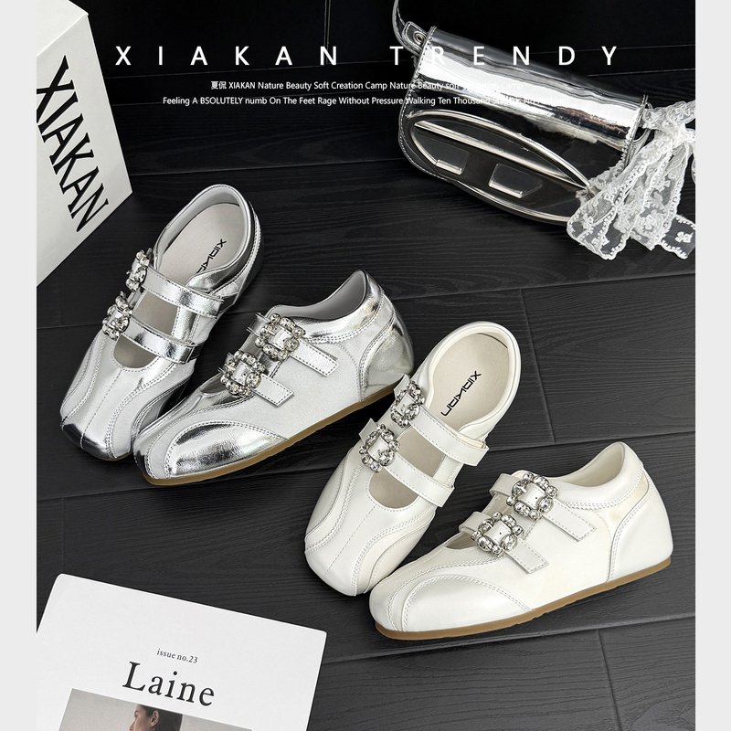 Xiakan 6cm Height-Increasing Retro Sweet Ballet Mary Jane Summer New Niche Fashion German Training Shoes Xiakan 6cm Height-Increasing Retro Sweet Ballet Mary Jane Summer New Niche Fashion German Training Shoes