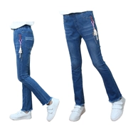 Quần jeans co giãn xuân hè 2018 phiên bản mới của Hàn Quốc quần đơn chân mùa thu trẻ em dài quần thủy triều