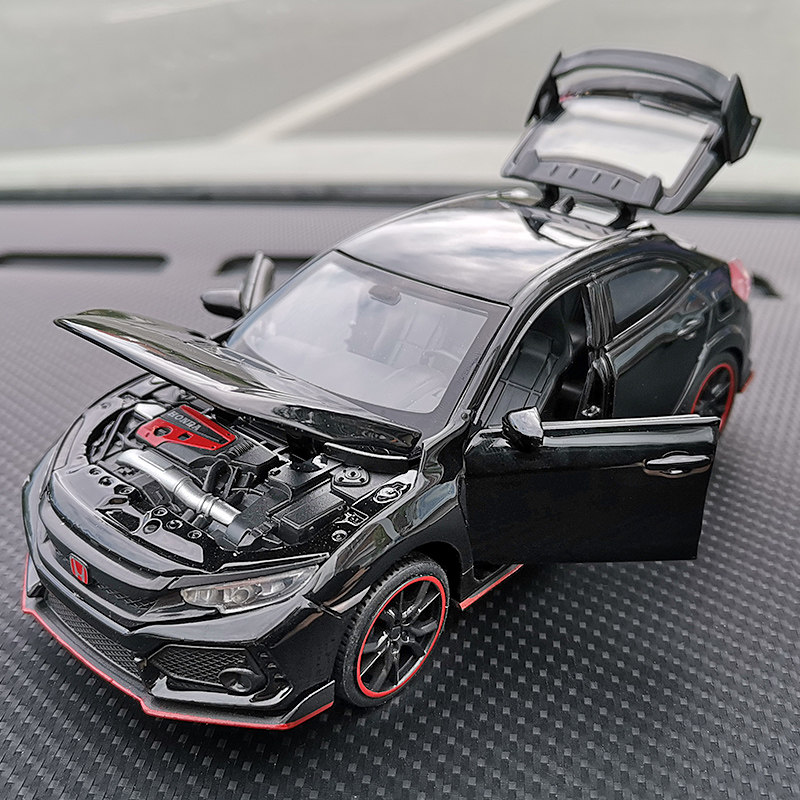 Honda Deco New TypeR Red Mark Thinking Domain Auto Swing Piece Creative Alloy Car Model Vehicle Interior Goods Retrofit Tide