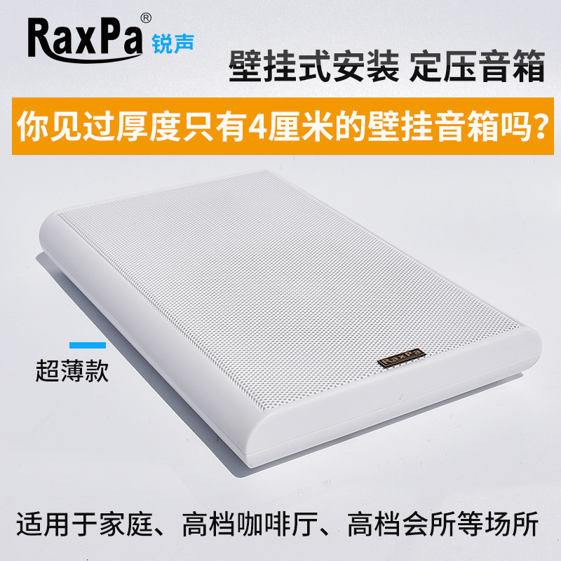 Constant pressure ultra-thin wall-mounted wall broadcast horn 4 inches 5 inches 6 5 inches conference speaker school shop mall wall hanging