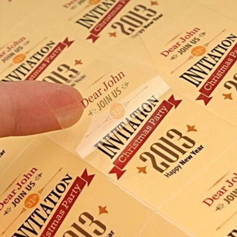 Adhesive stickers custom advertising QR code stickers micro-business transparent trademark poster LOGO label custom printing