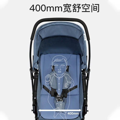 Коляска, портативная складная тележка с сидением, амортизация, можно сидеть и лежать