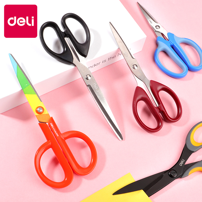 Scissors Home Right-hand Scissors Industrial Office Use Stainless Steel Safety Cut Stationery Small Scissors Big Office Cut