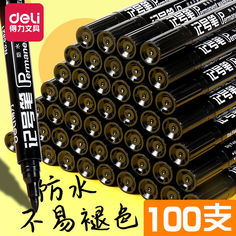 Right-hand Note Pen Wholesale Oily Black Large Capacity Coarse Head Red Blue Black Express Mark Pen Mack Pen Sign To Pen Poster Pen Color Hooking Pen Waterproof Not To Drop Color Fleeting Singular Pen