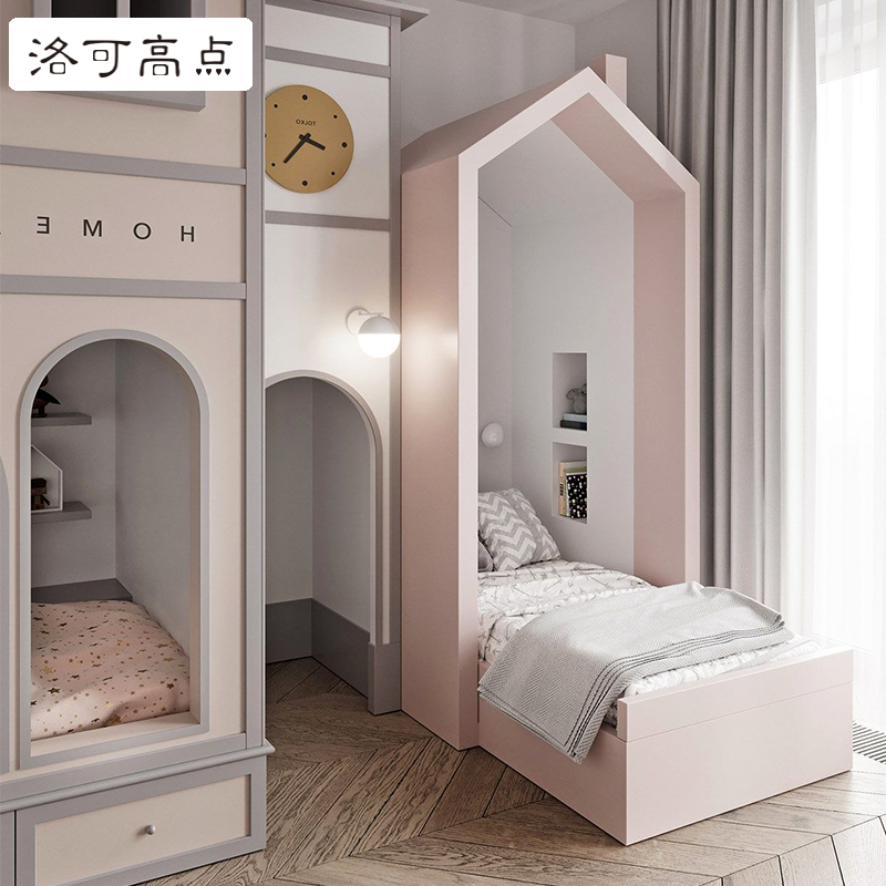 Europeanstyle highend children's dream princess bed personality