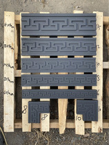 Antique pattern lines Chinese-style pattern skirting moon door cover line shadow wall brick carving integrated fence cap