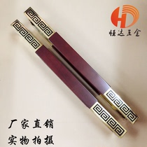 Chinese antique door handle hotel modern titanium gold wooden door log handle luxury double open glass door handle