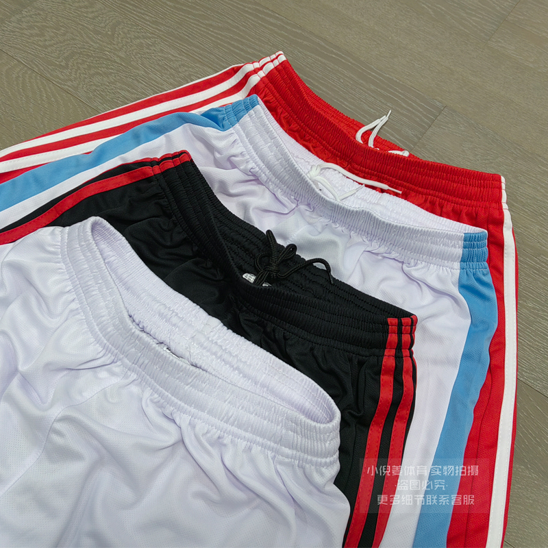 Football Club Shorts Men's Running Casual Game Shorts Quick-Drying Breathable Embroidered Loose Training Customizable with Printing