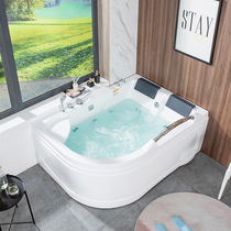  Double bathtub Fun couple home surfing massage oversized bath European-style Mandarin duck bubble bath thermostatic bath