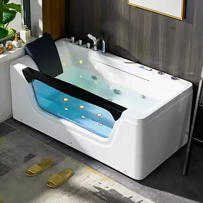 Bath home adult intelligent constant temperature heating massage illusion color bubble taste high-end new bath waterfall tub