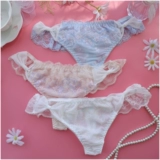 Японское сексуальное комфортное шелковое нижнее белье, штаны, с вышивкой