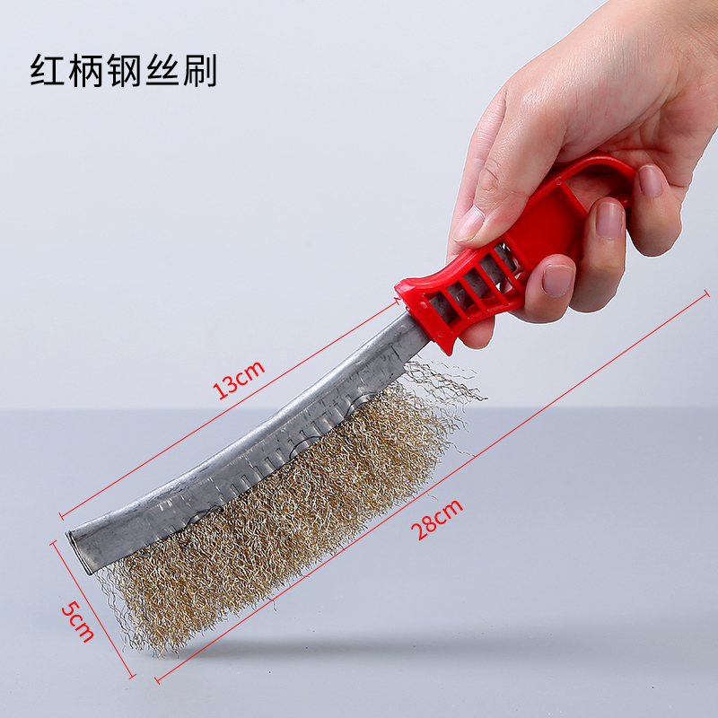 Multifunctional iron brush barbecue cleaning brush grill mesh Carbon mesh grill cleaning rust removal brush outdoor barbecue tool