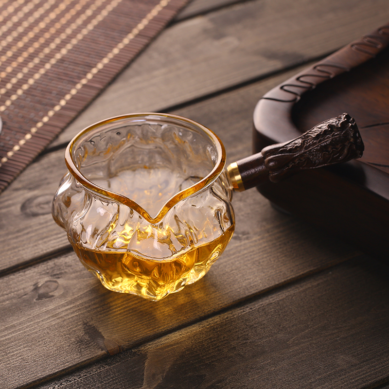 New Pint Day Style Large heat Thickened Glass Fair Cup Glass Cup Tea Maker tea instrumental Tea Accessories