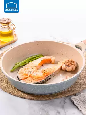 Music button pan non-stick pan pancake steak frying pan steak fried pan wheat rice stone color non-stick gas induction cooker Universal