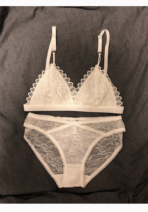 Bí mật của bạn Bralette siêu mỏng ren tam giác cup bra mà không có vòng thép nhỏ thoải mái ngủ bộ đồ lót