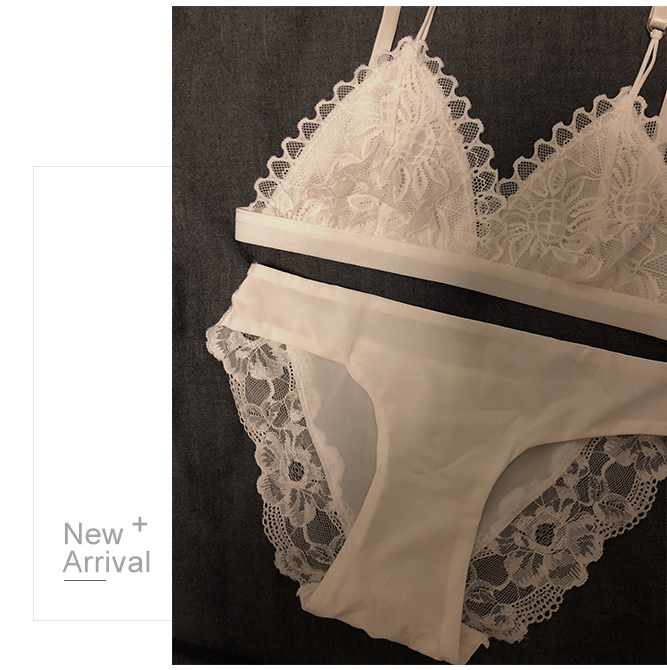 Bí mật của bạn Bralette siêu mỏng ren tam giác cup bra mà không có vòng thép nhỏ thoải mái ngủ bộ đồ lót