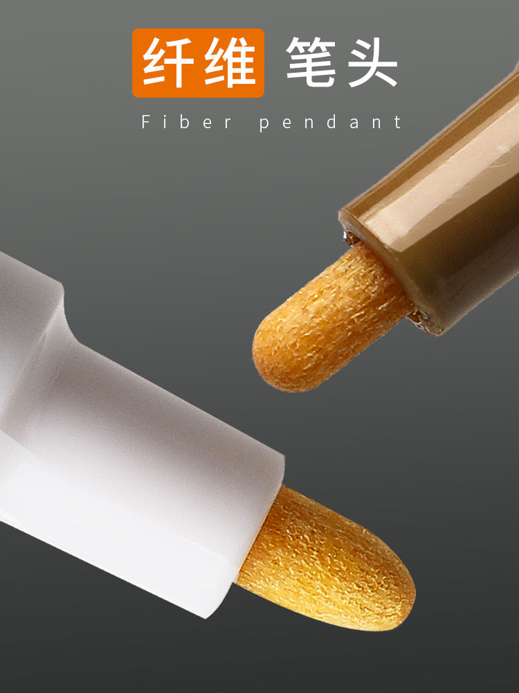 Deli Paint Pen White Marker Touch-Up Pen Waterproof Oil-Proof Industrial Non-Fading Tire Pen Acrylic Pen Marker Pen Gold and Silver Graffiti Pen Oil-Based Pen Colored Special Black and Red Tombstone Engraving Pen