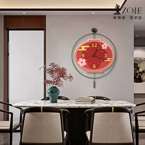 Часы для украшения ресторана в китайском стиле, часы для дома, гостиной, креативные настенные часы, новые бесшумные настенные часы в китайском стиле для столовой