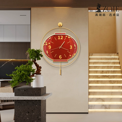 Часы для украшения ресторана в китайском стиле, часы для дома, гостиной, креативные настенные часы, новые бесшумные настенные часы в китайском стиле для столовой