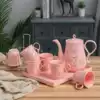 Simple household water ceramic set Living room water cup tray Cup holder European heat-resistant Teapot Teacup Cold kettle