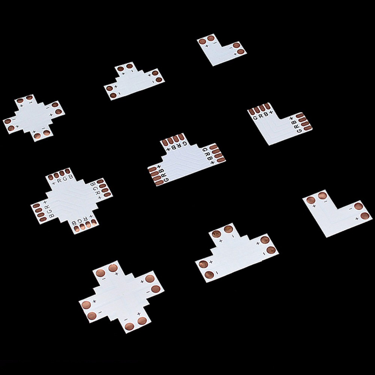 LED light with corner plate sub-welded connector 12v patch RGB light strip free corner corner fitting LT corner fitting