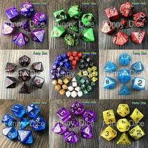 7 sets of Dungeons and Dragons dice accessories education counting color sieve game running group dice dnd dice
