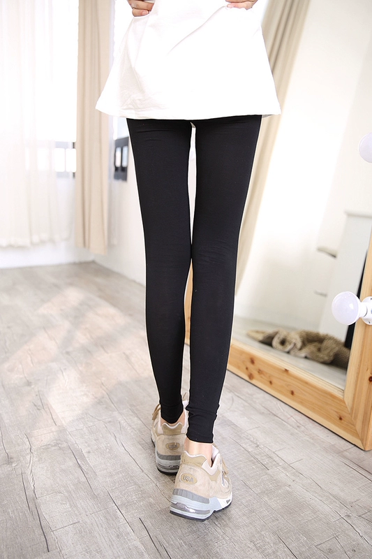 Quần legging nữ bên trong và bên ngoài mặc quần mỏng mùa thu 2018 mới quần nhà cao eo cao phiên bản Hàn Quốc của đồ ngủ cotton mùa thu sinh viên quần kaki