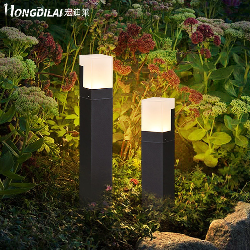 Garden lawn lamp outdoor waterproof modern minimalist floor grass buried lamp garden villa high pole lamp outdoor LED lamp