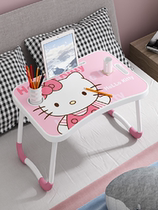 Computer desk bedroom small table can bed small desk folding student dormitory learning table writing Children window table