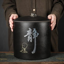 Pu-yu tea cake cans large seven pancake box sealed storage tank ceramic tea bucket tea cylinder